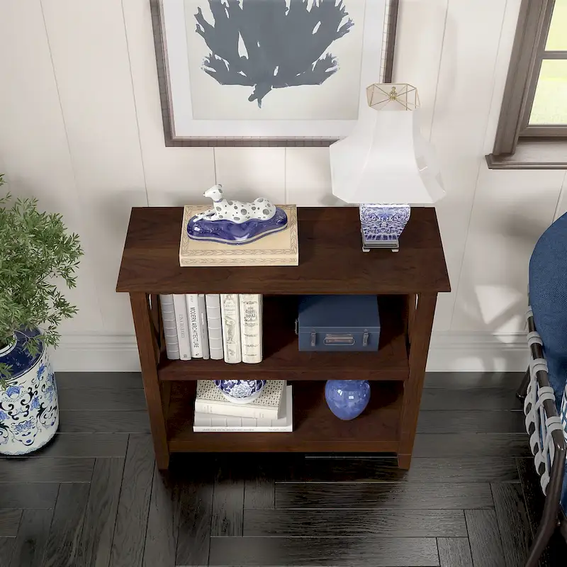 Key West Small 2 Shelf Bookcase by Bush Furniture