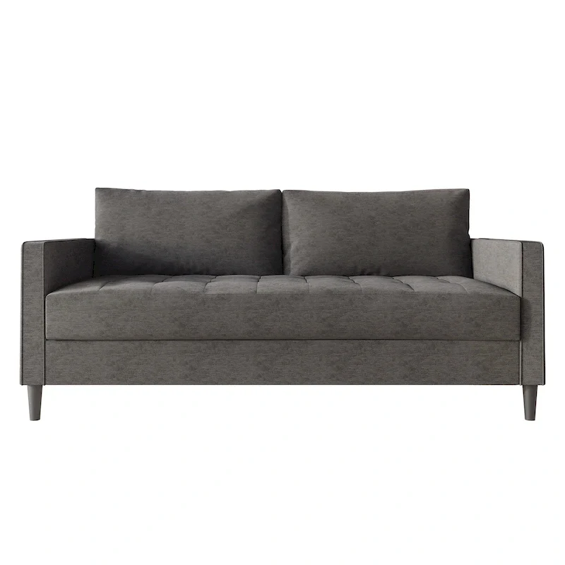 Contemporary Minimalist Linen Upholstered Sofa