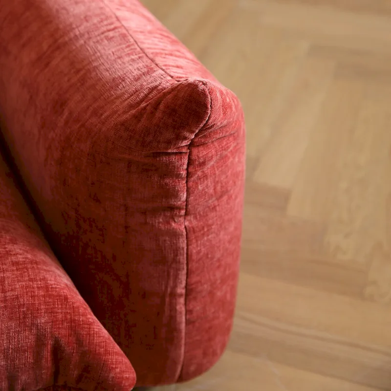 L-Shape Sectional Sofa with Ottoman - Chenille Modular Couch