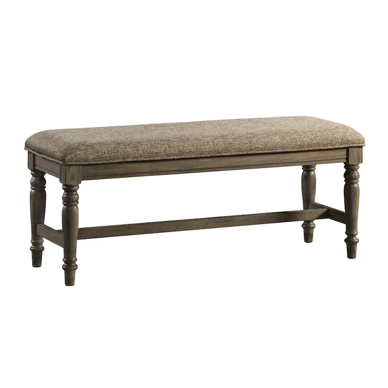 46-Inch Wide Backless Dining Bench with Cushion