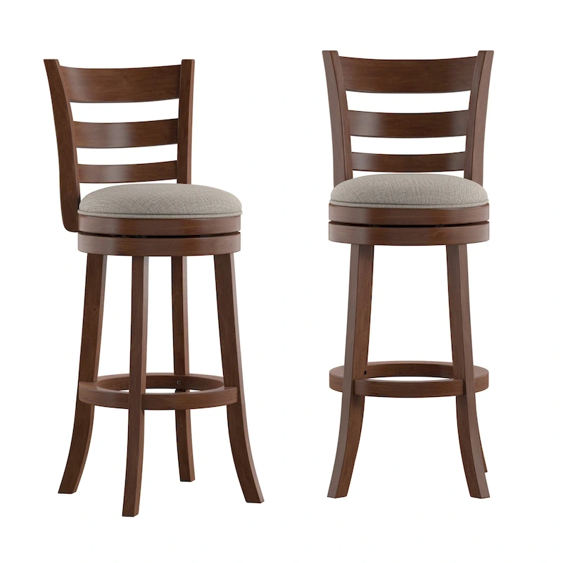 Rovinj Ladder Back 29H Swivel Bar Stool