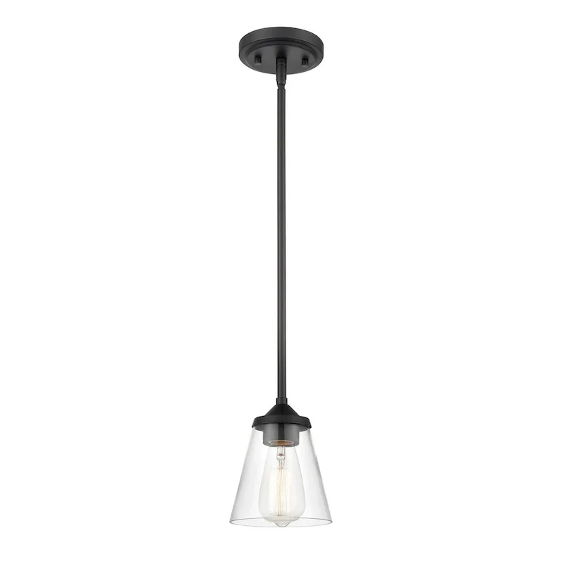 Millennium Lighting Josleen Pendant Light in Multiple Finishes with Clear Glass Shade