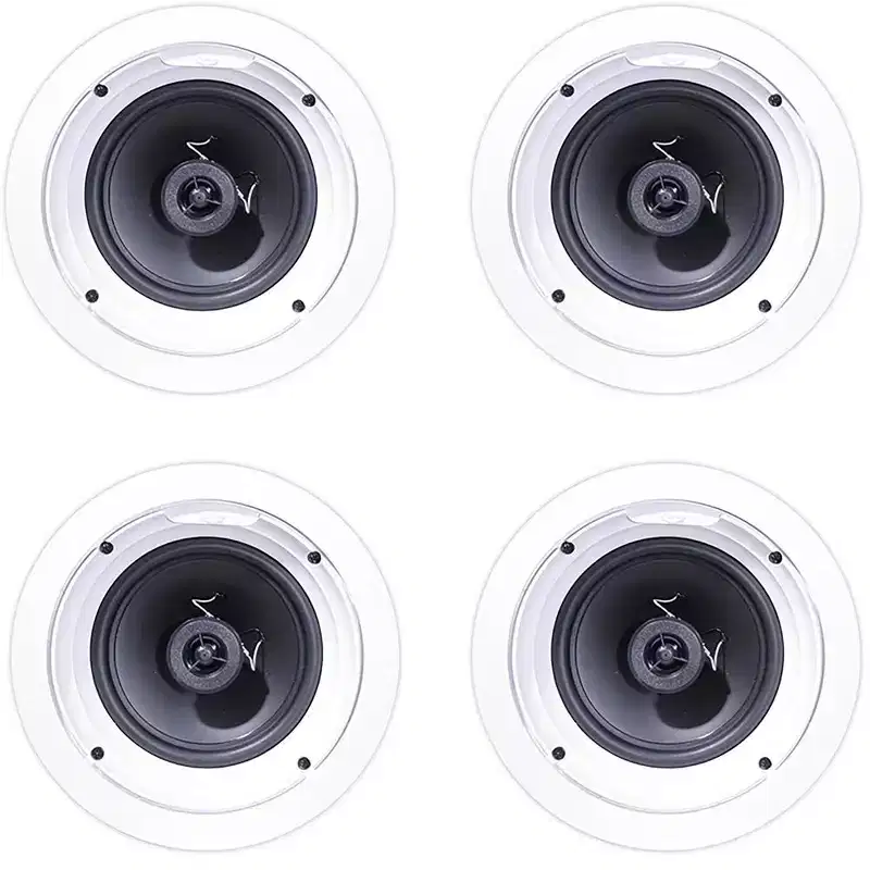Klipsch R-1650-C In-Ceiling Speaker, White (4-Pack)