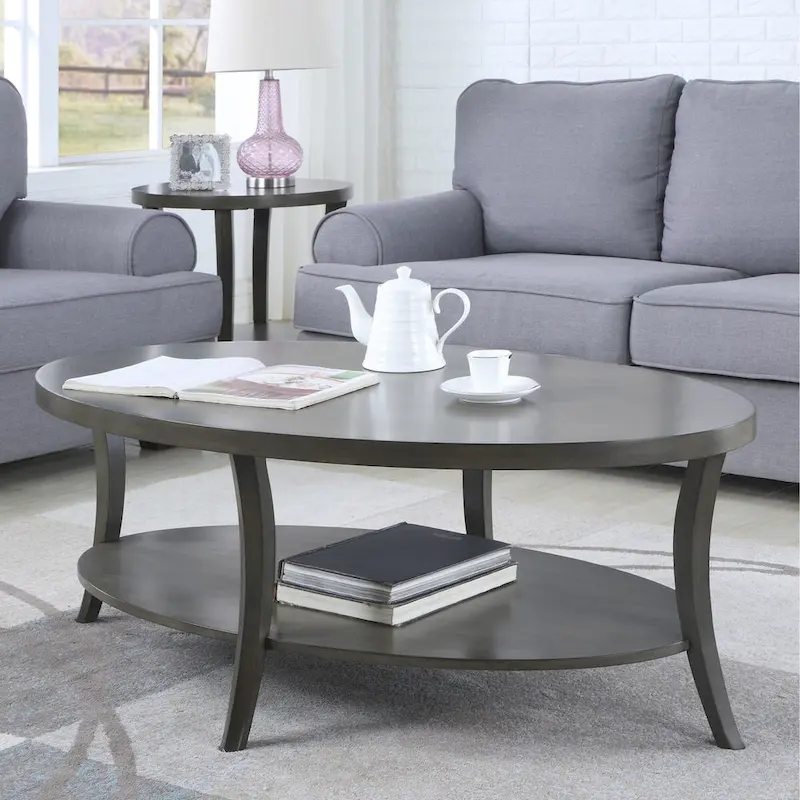 3-Piece Coffee Table Set with Shelf