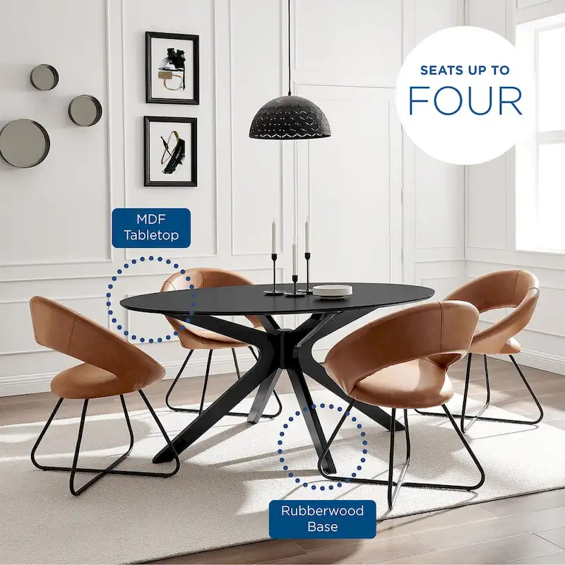 Traverse 63 Oval Dining Table