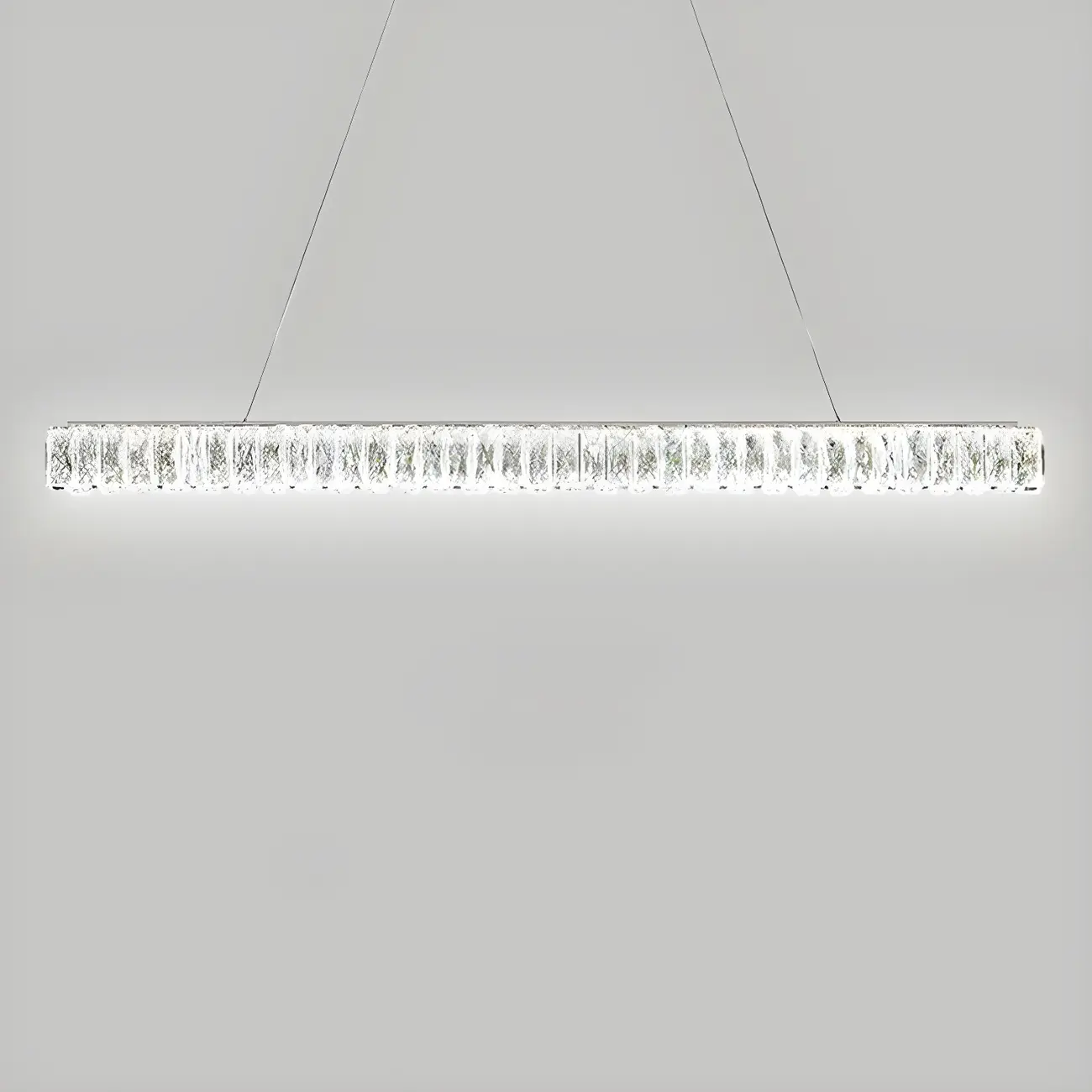 Trendy Modern Crystal Linear Pendant Light