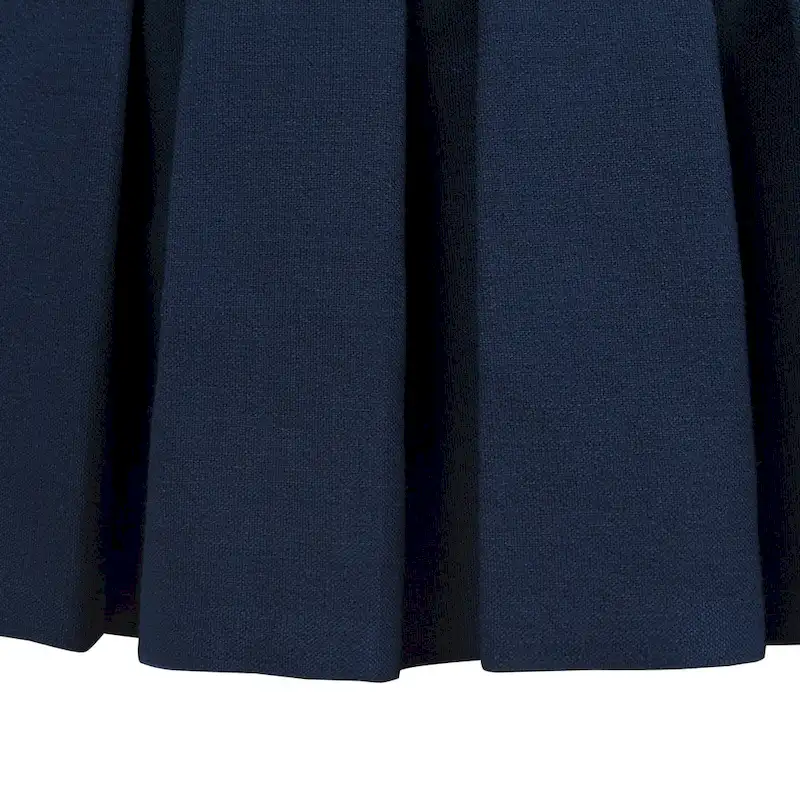 Baruti Tufted Cocktail Ottoman with Pleated Skirt