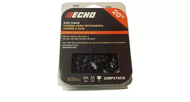 Echo Genuine OEM Replacement Cutting Chain - 20BPX78CQ