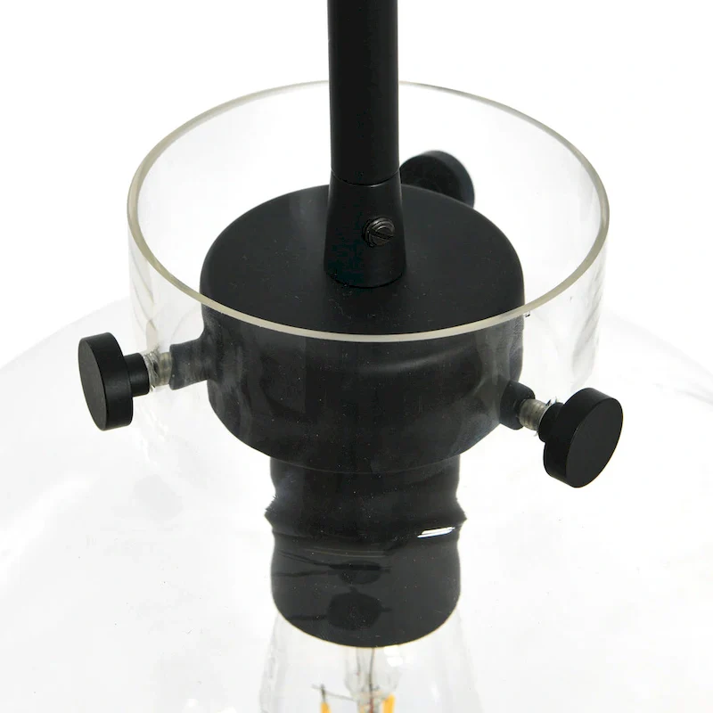 Robert Stevenson Lighting Marson - Clear Glass and Metal Ceiling Light