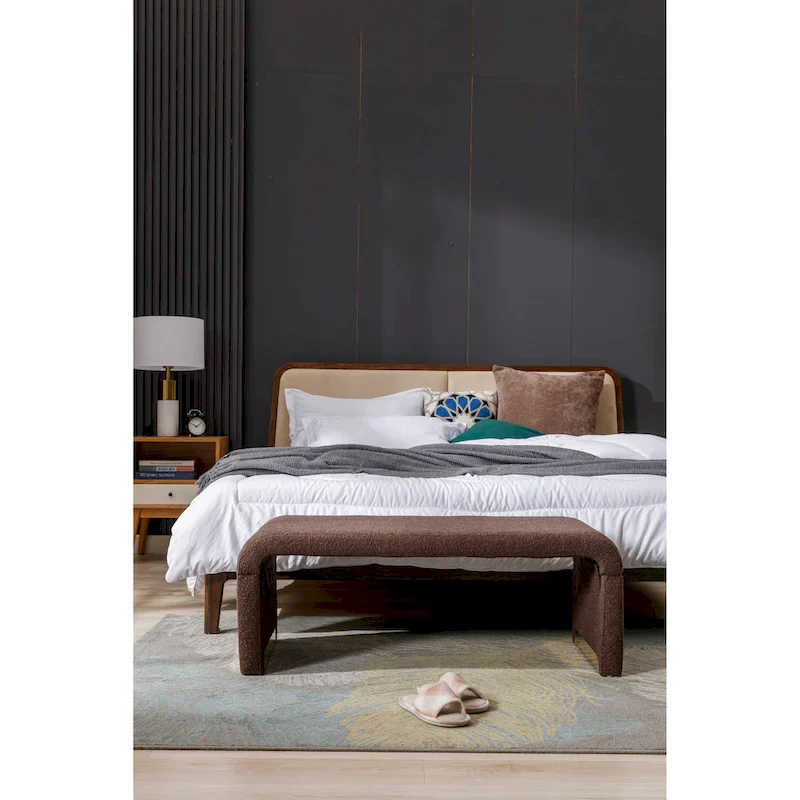 Bench With Gold Metal Legs