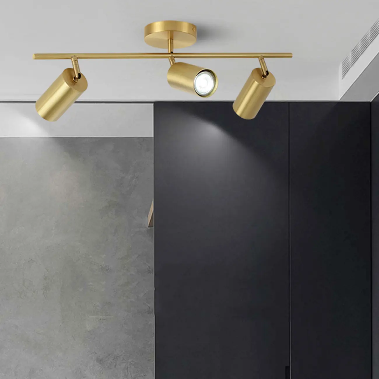 Modern Brass Adjustable Track Lighting