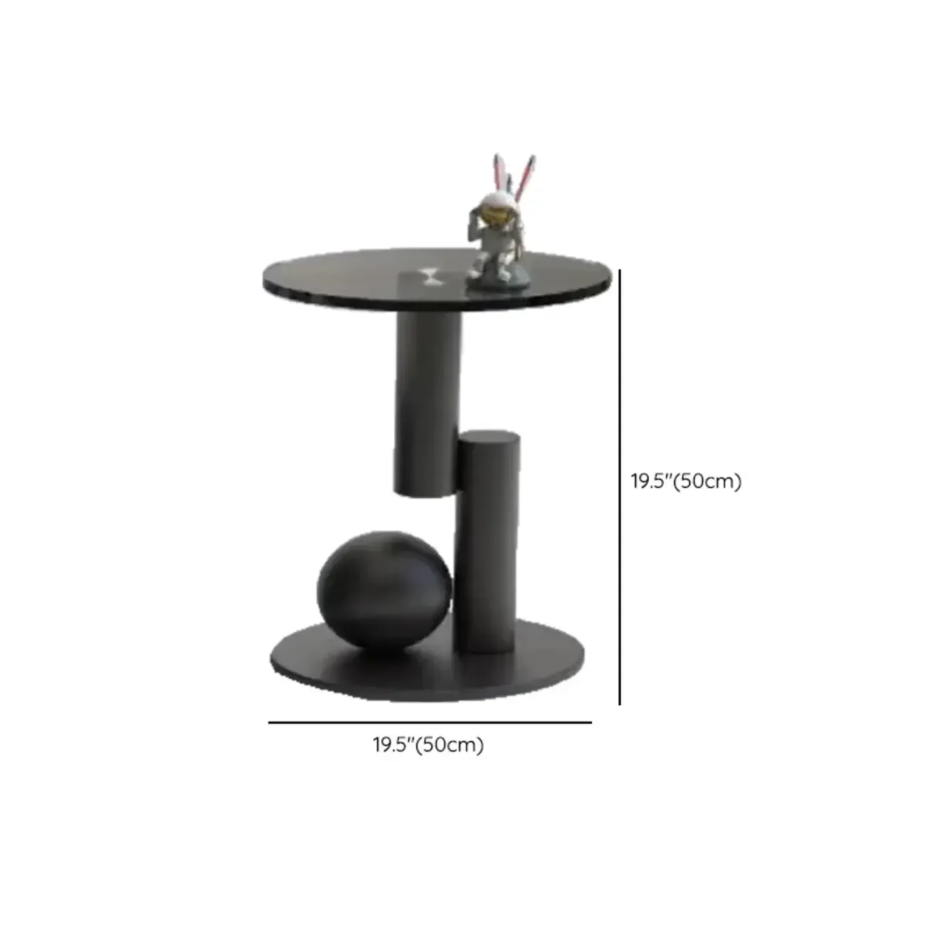 Marble Round Nesting Coffee Table Set with Modern Design