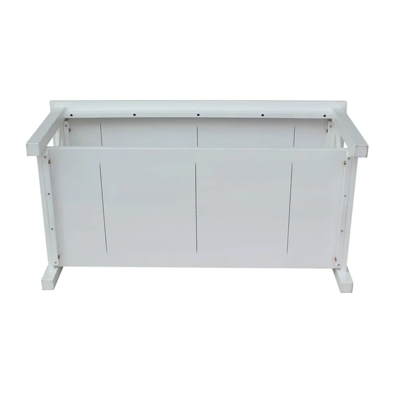 Solid Hardwood Coffee Table - Unfinished, White, Washed Gray Taupe, Espresso - Multi-Person Use