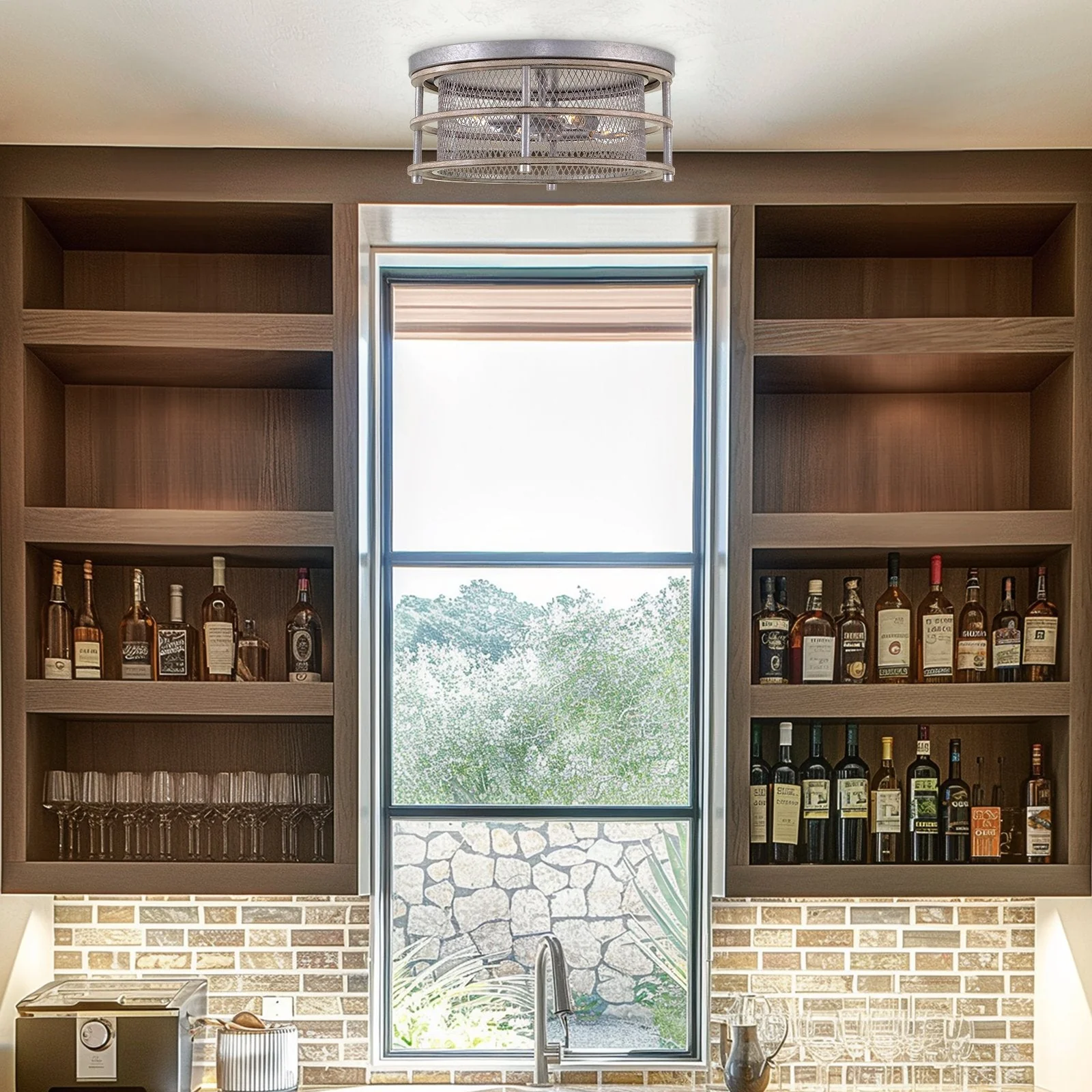 Limerick 17 4-Light Modern Farmhouse Flush Mount Ceiling Light