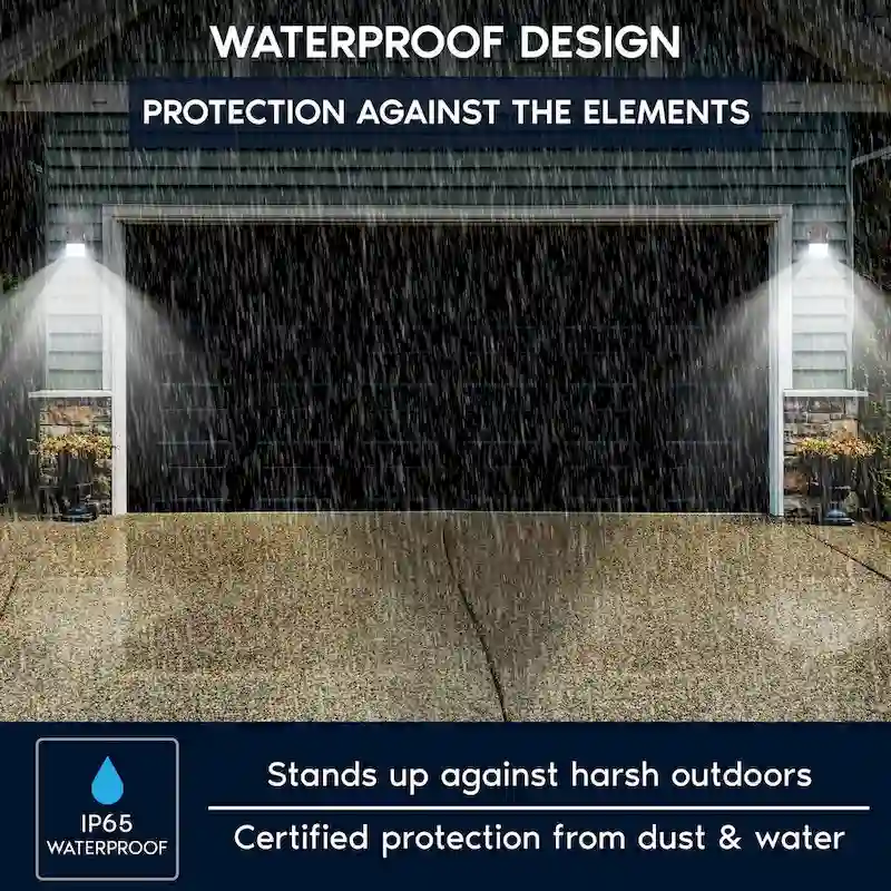 Luxrite 15/20/25W LED Wall Pack Light with Photocell, 3CCT, 1950/2600/3250LM, Dusk to Dawn, IP65, Dimmable 2-Pack