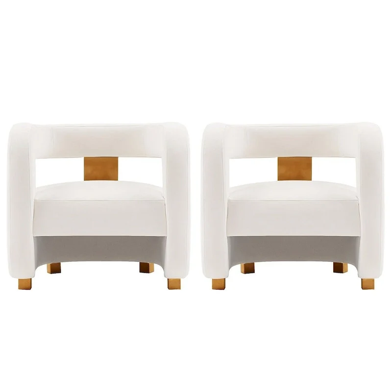 Modern Amirah Velvet Accent Chair