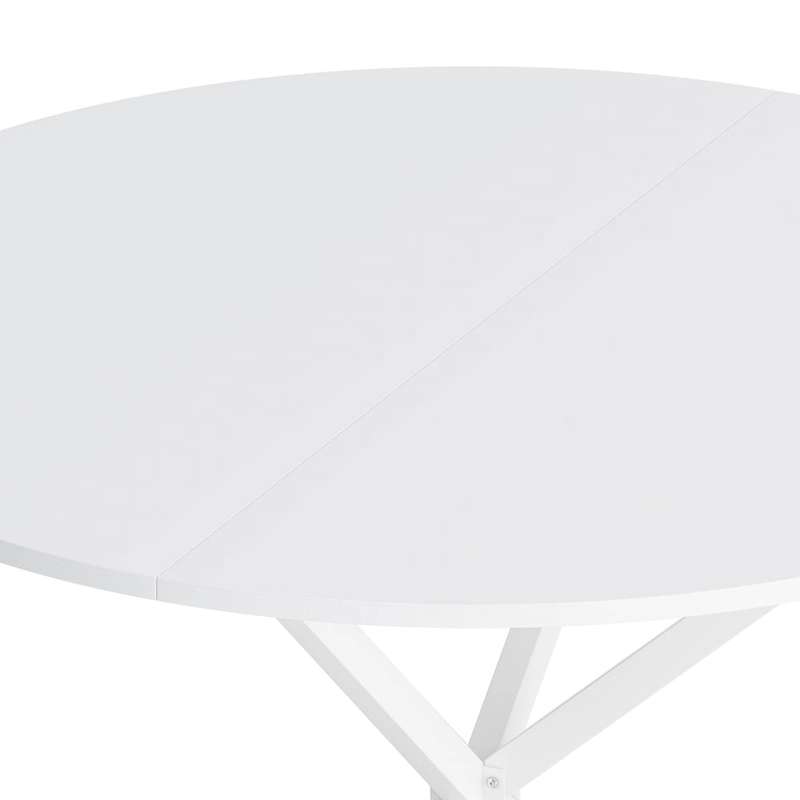 47.24 Modern Cross Leg Round Dining Table