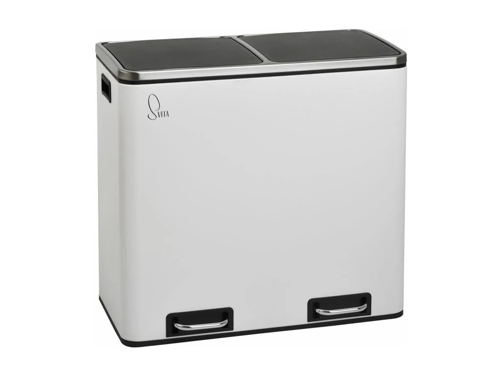 Pedale 60l Inox - Blanc