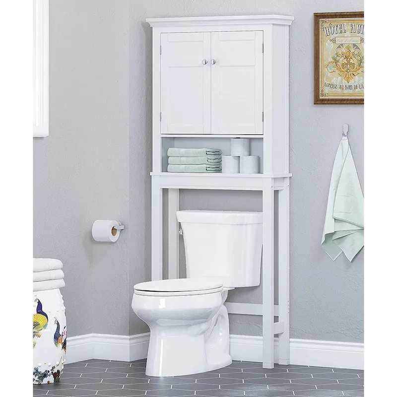 Bathroom Shelf Over-The-Toilet, Bathroom SpaceSaver, Bathroom Bathroom Storage Cabinet Organizer with Drawer