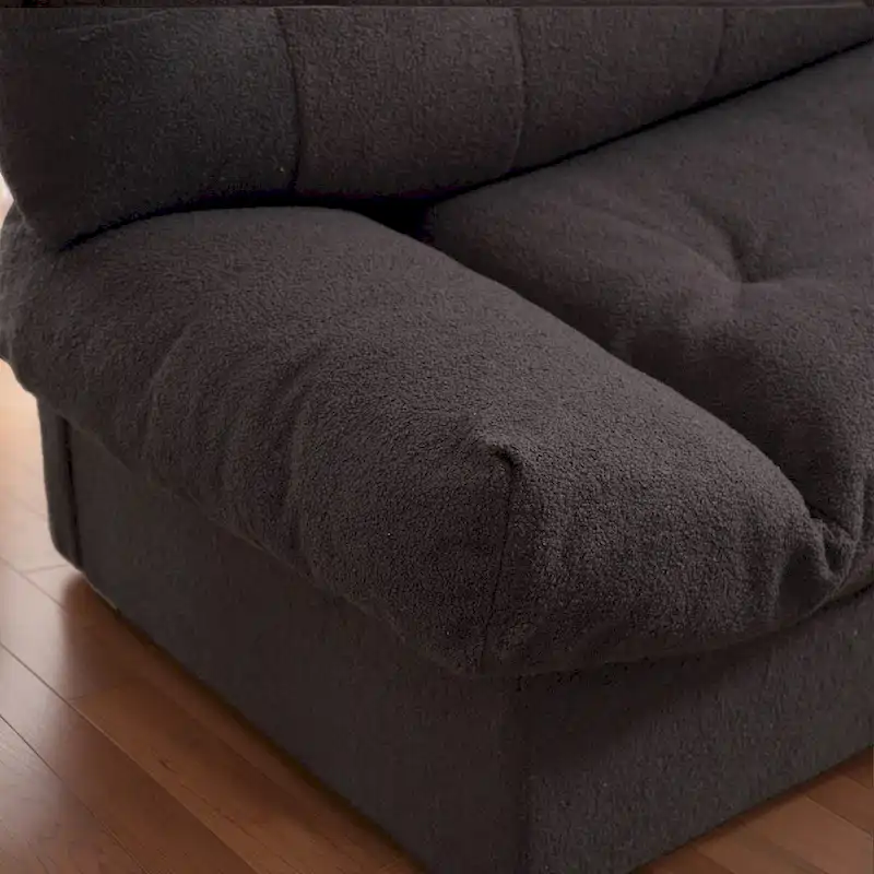 96 Cloud Style Sectional Loveseat Sofa,Modern Velvet Fabric Couches