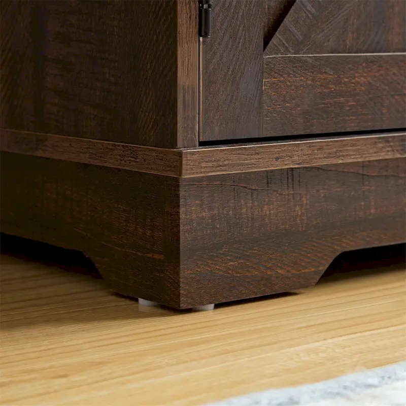 Coffee Bar Cabinet Bar Cabinet w/Wine Rack Buffet Sideboard Cabinet