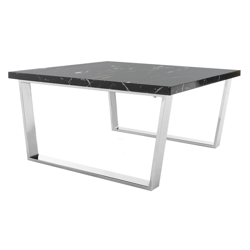 SAFAVIEH Bea Black/ Brass Square Coffee Table - 31.5
