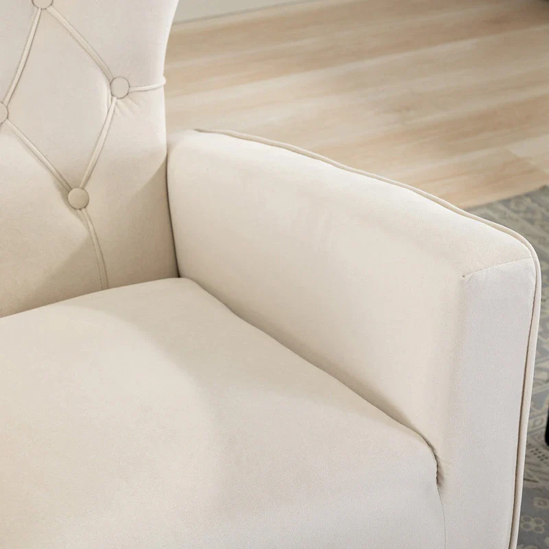 Tufted Rocking Chair Single Sofa Accent Rocker