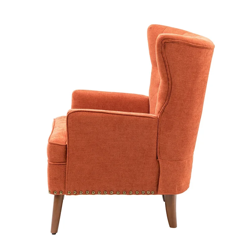 Alpheus Accent Armchair with Nailhead Trim by HULALA HOME