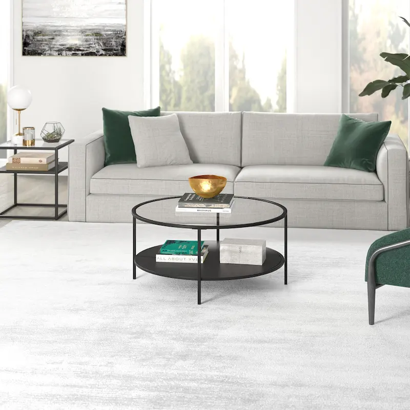 Sivil 36 Wide Round Coffee Table