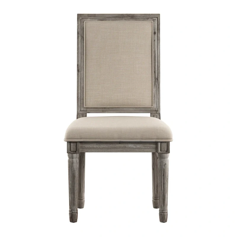 Rectangular Linen Dining Chairs