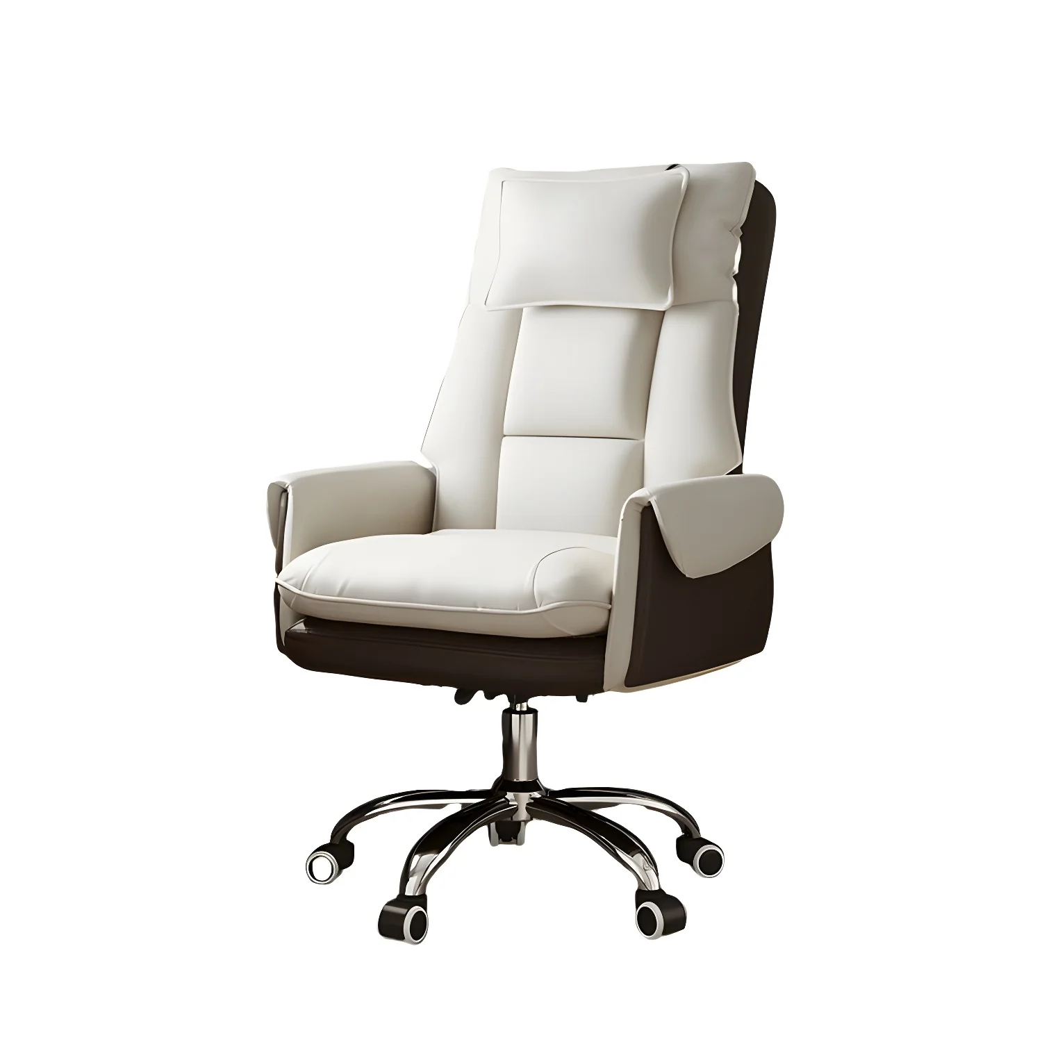Modern High Back Ergonomic Leather Swivel Executive Office Chair