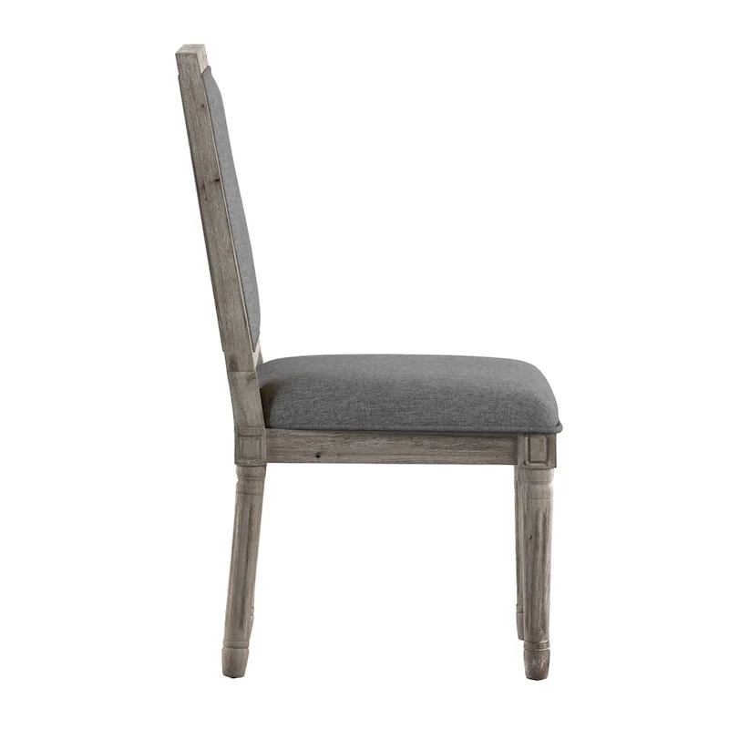 Rectangular Linen Dining Chairs