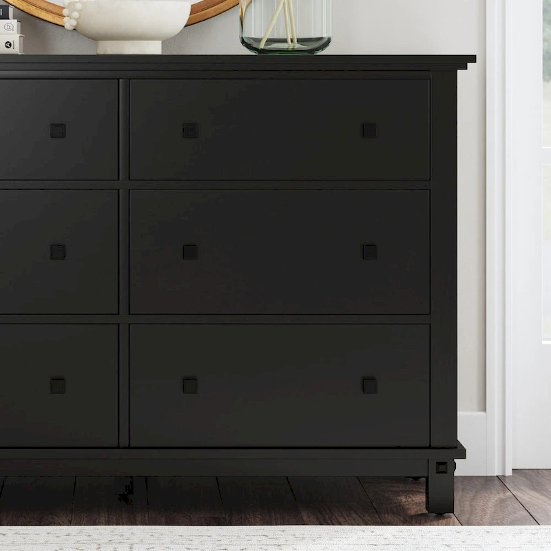 Oak Park Black Wood Dresser