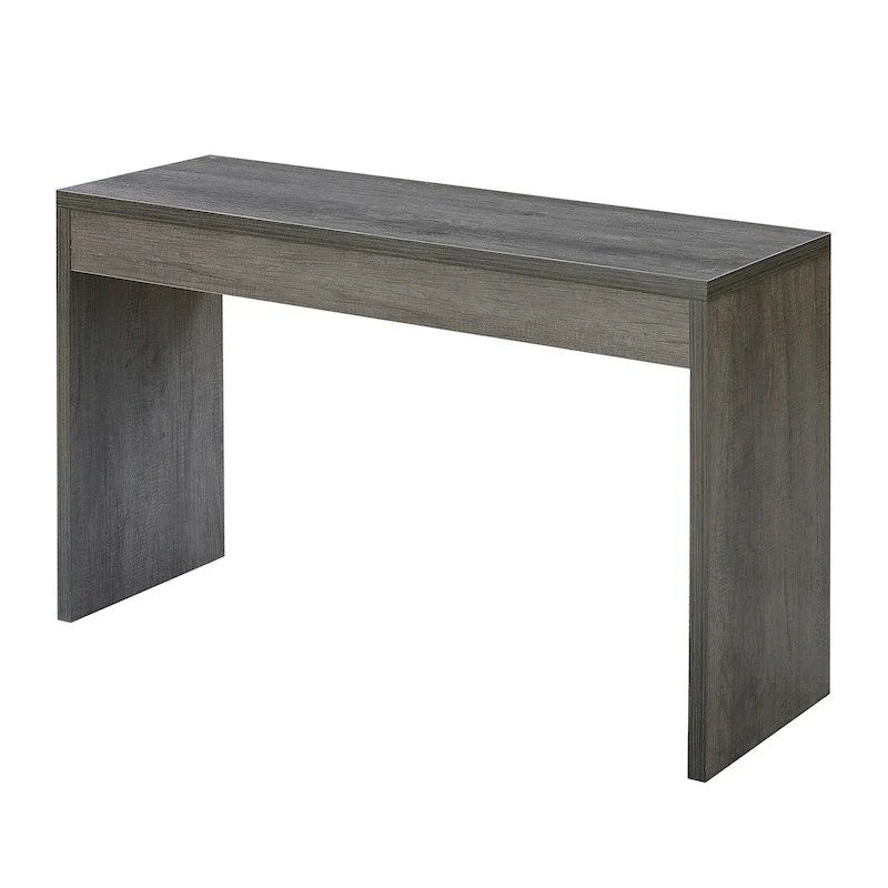 Espresso/White/Black Modern Melamine Console Table & Desk, 1-Person