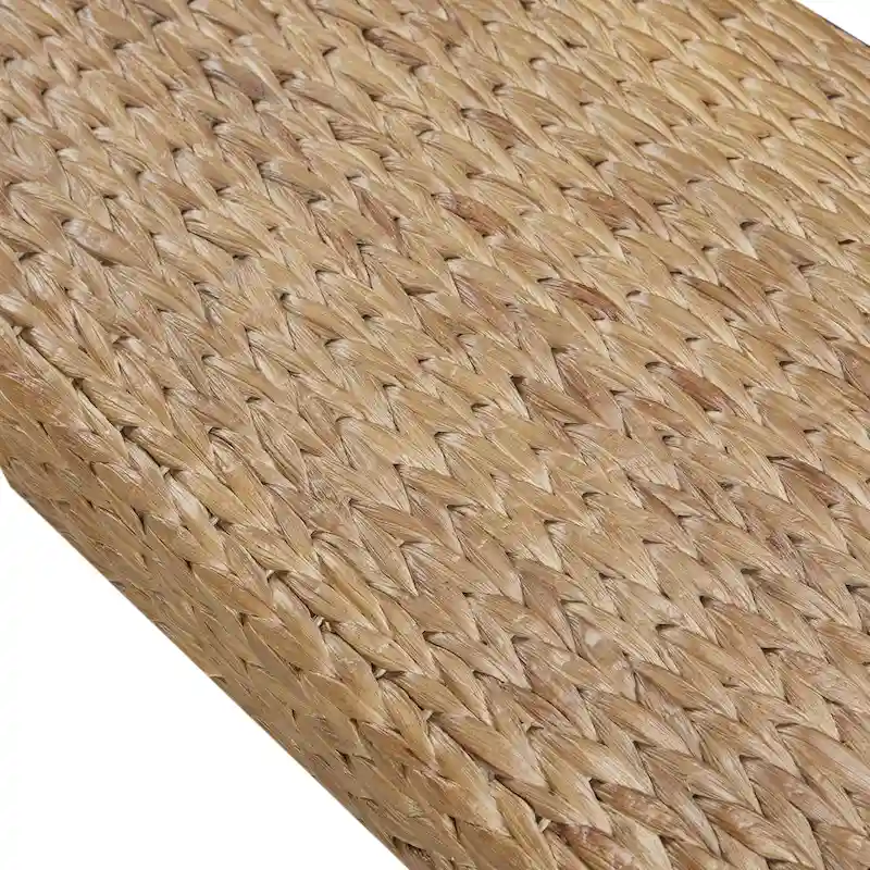 INK+IVY Seadrift Hand-Woven Water Hyacinth Accent Bench