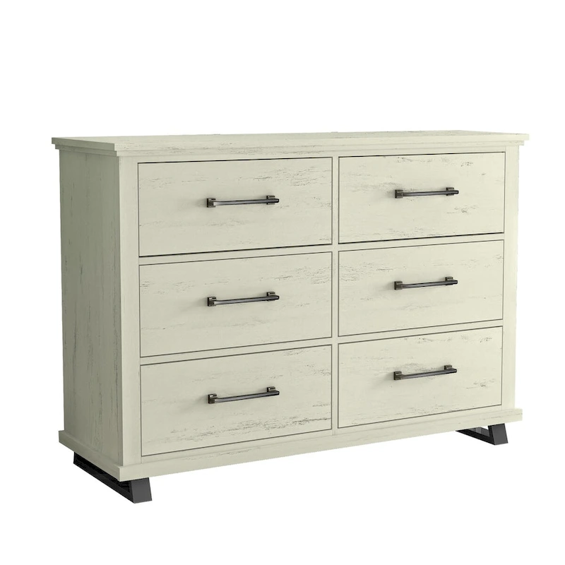 Spacious and Stylish 52  Extra-Wide 6-Drawer Dresser