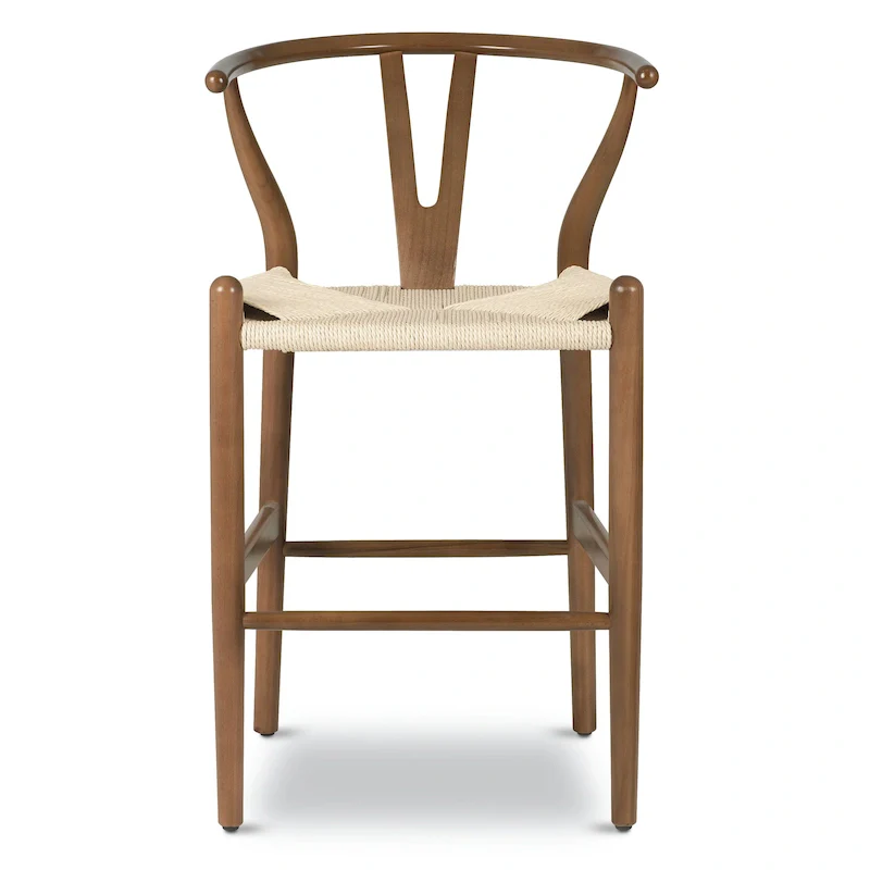 Weave 23.5 Seat Height Counter Stool - Solid Wood with Woven Seat