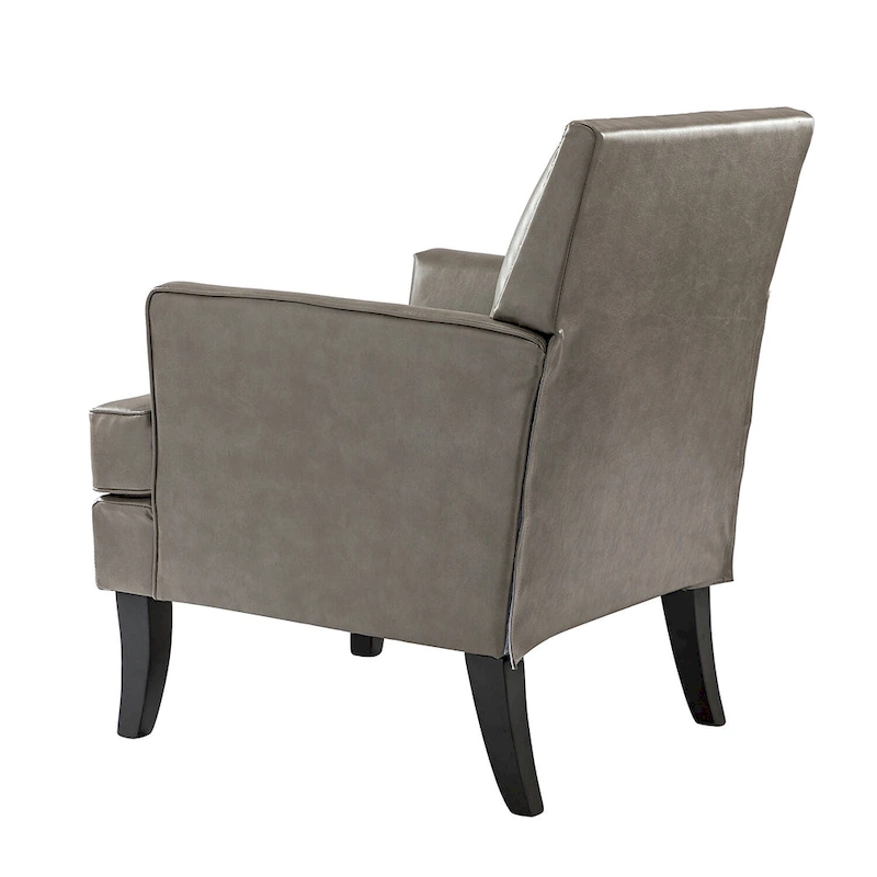 Nileus Modern Classic Polyester Accent Chair with Solid Wooden Legs Set of 2 by HULALA HOME