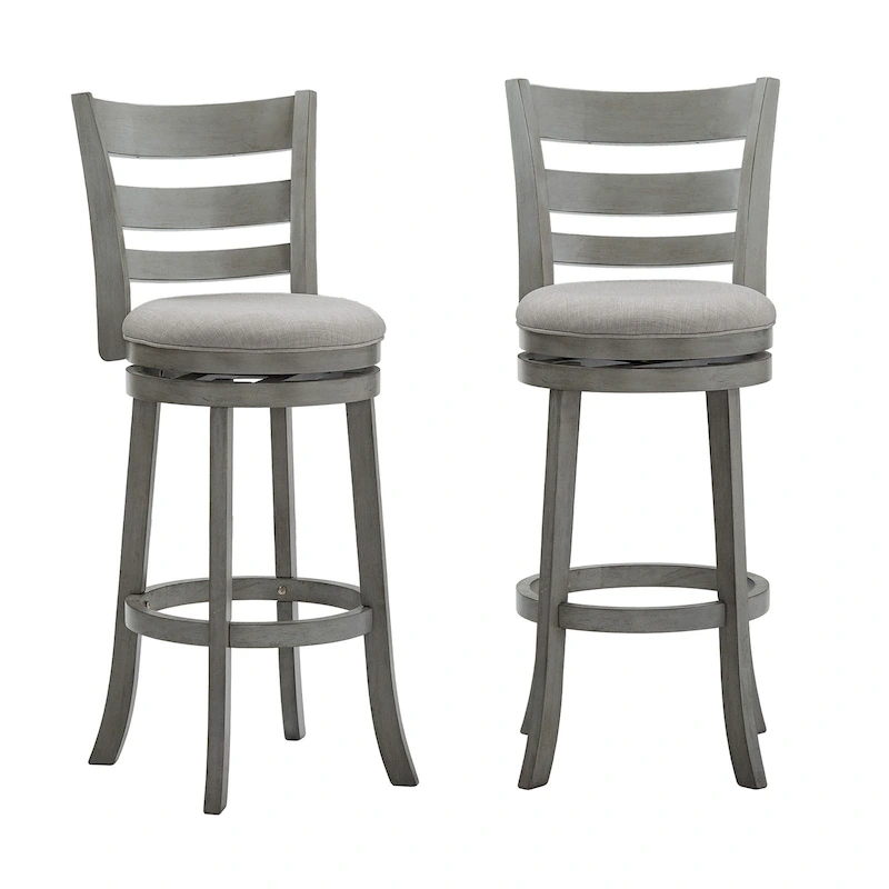 Rovinj Ladder Back 29H Swivel Bar Stool