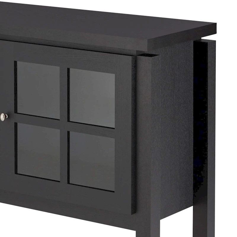 DH BASIC Modern Farmhouse 59 Windowpane Cabinet Buffet by Denhour