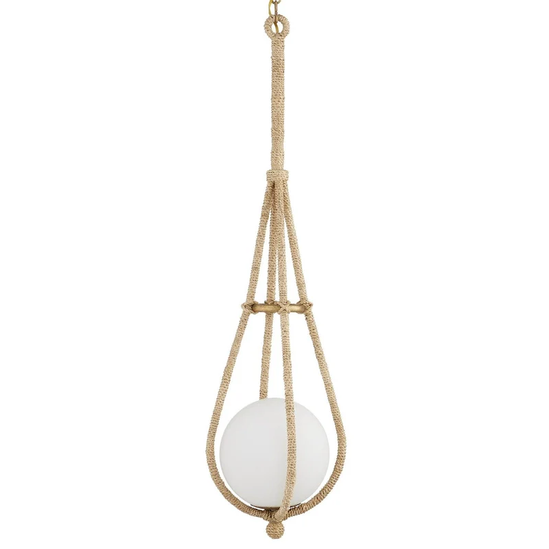 Currey & Company Passageway Pendant - 37 h x 7.5 dia