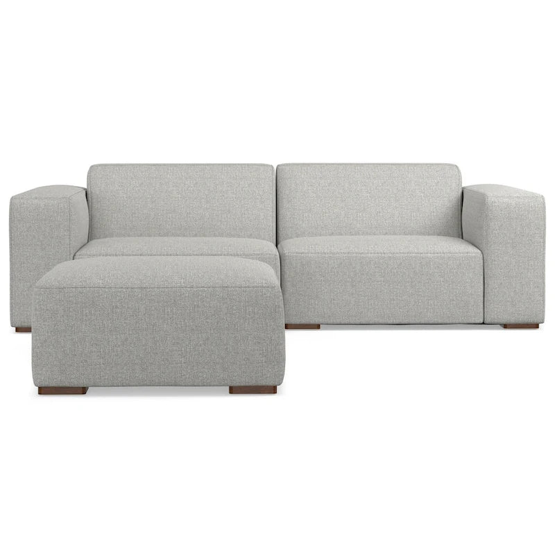 WYNDENHALL Biggs 2-Seater Modular Sofa and Ottoman Set