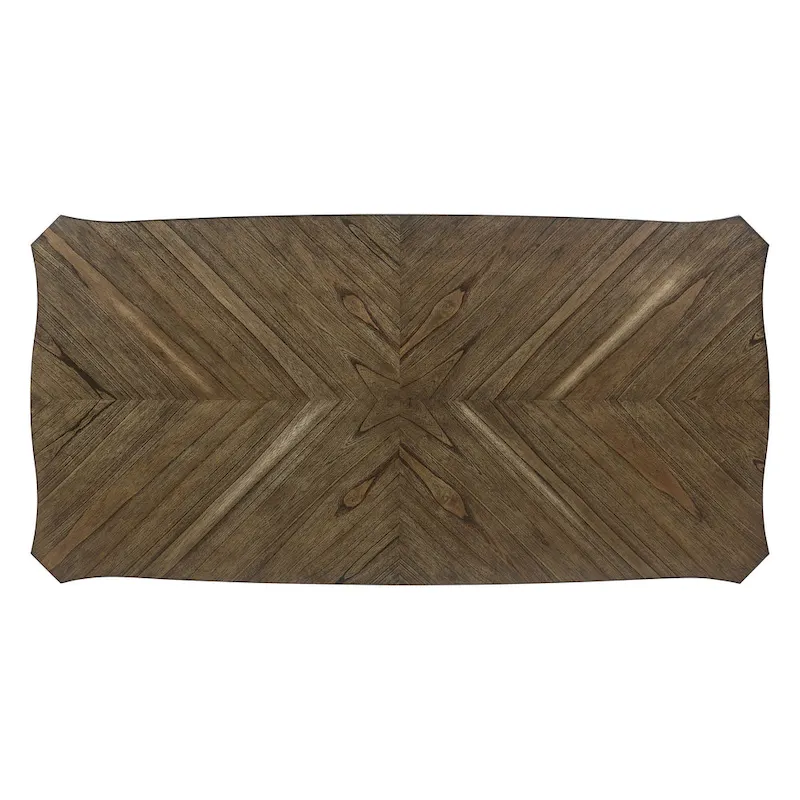 Seaside Nutmeg and Rustic Cream 7-Piece Dining Table Set