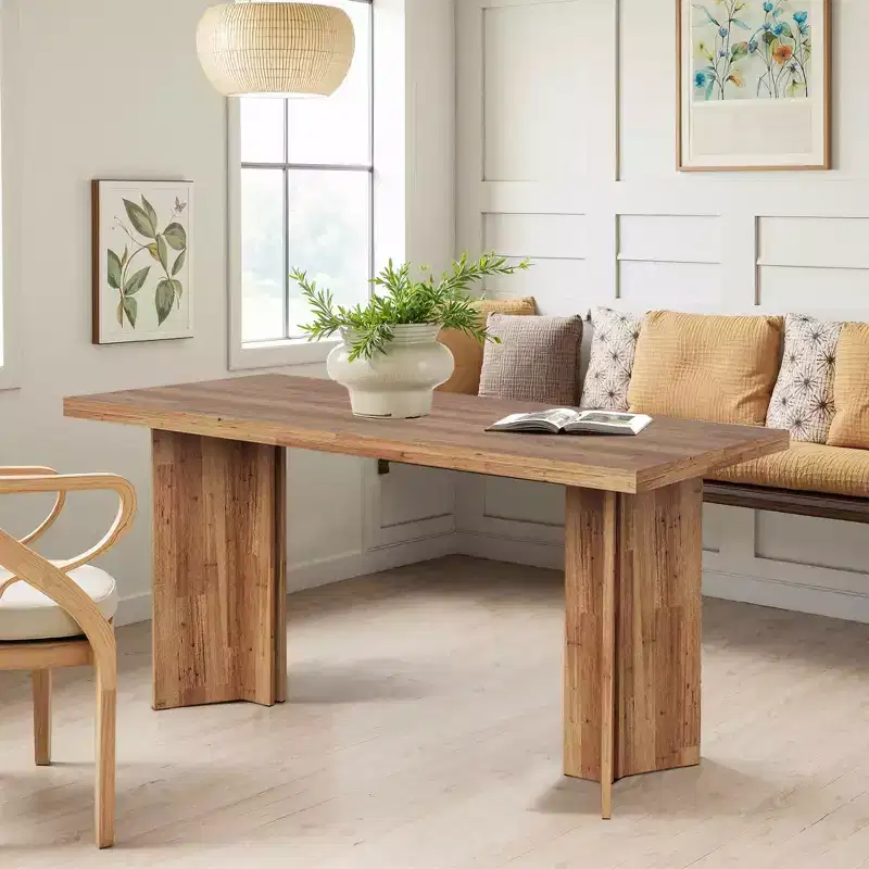 MAYEERTY 63 Inch Multifunctional Dining Table Executive Desk 1.57 Inch Thick E1 Board