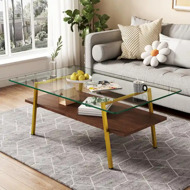 38.58  Rectangle Coffee Table with Modern Design