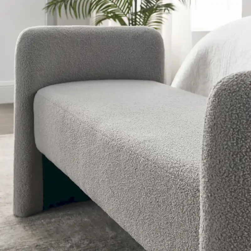 GDFStudio - Harper H-Frame Polyester Upholstered Bench with Modern Versatile Design