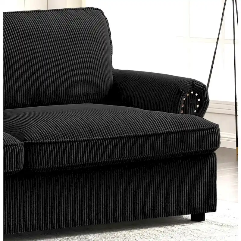 US Pride Furniture Viviana 76 inch Polyester Cushion Back Sofa Bed