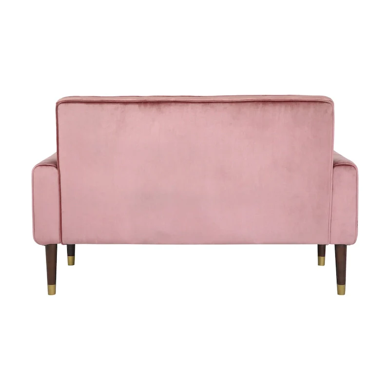 Harnett Tufted Velvet Tapered Leg Loveseat by Christopher Knight Home