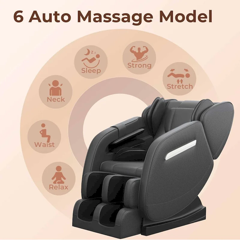 heated Full Body Massage Chair with zero gravity mode and Bluetooth music player