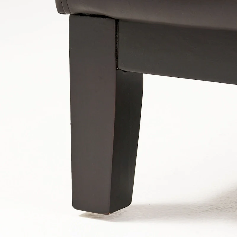 Darcy Brown Bonded Leather Loveseat